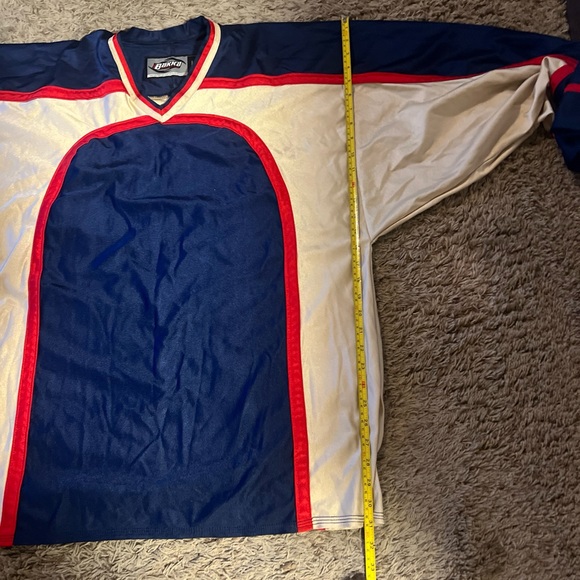 Bakka Sports Practice Jersey - Hockey Men's Blue Gold Red Used Large - Picture 8 of 9